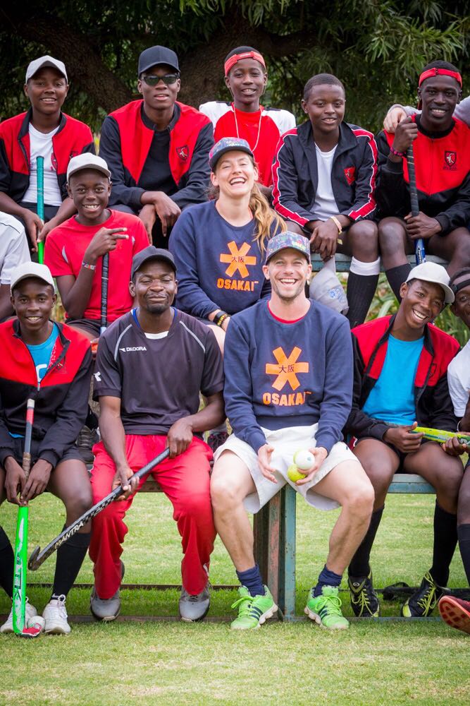 Hockey training in Zimbabwe Africa Field Hockey Festival